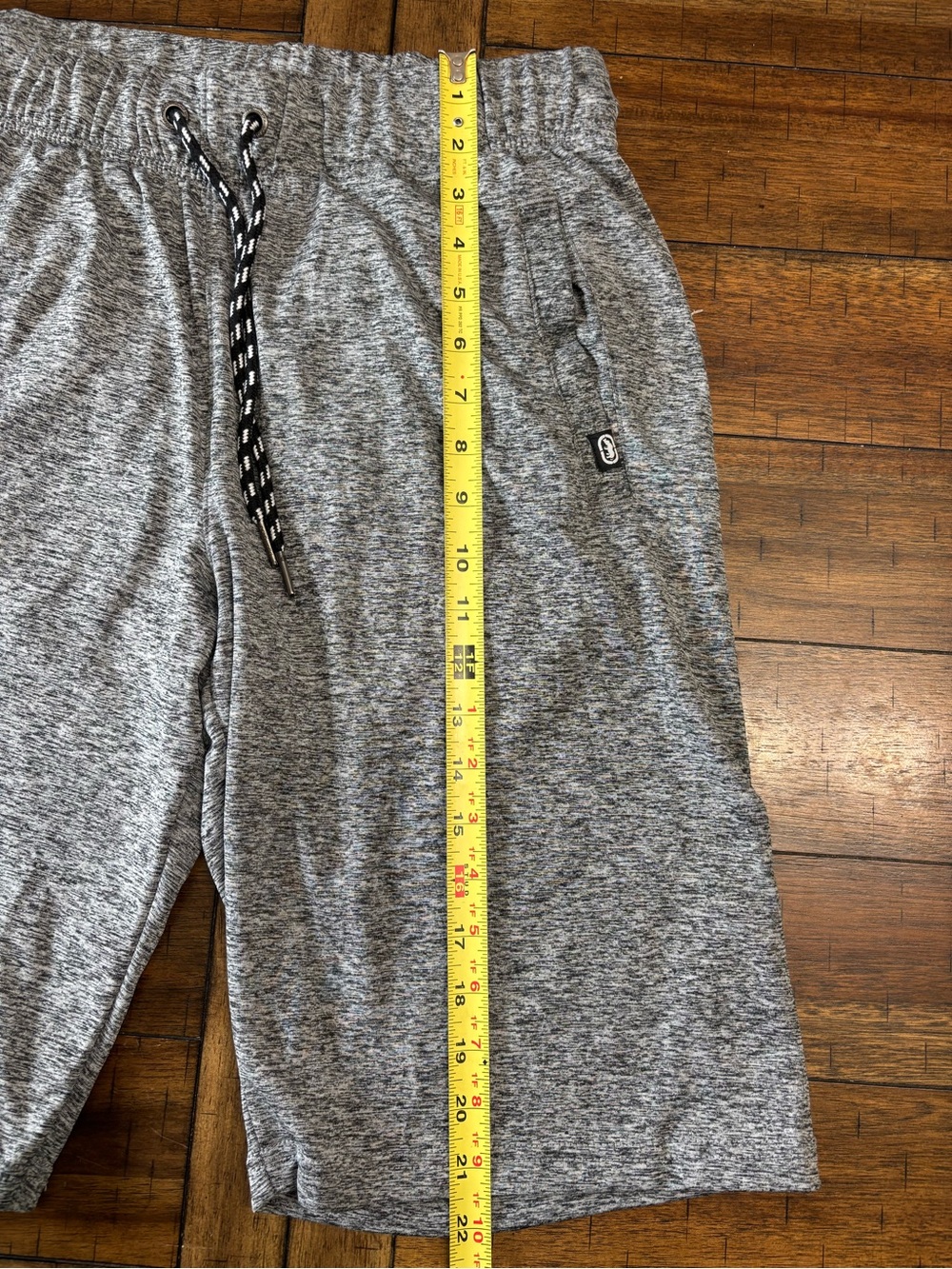 Ecko Unlimited Heather Grey Athletic Drawstring Shorts - Picture 7 of 9